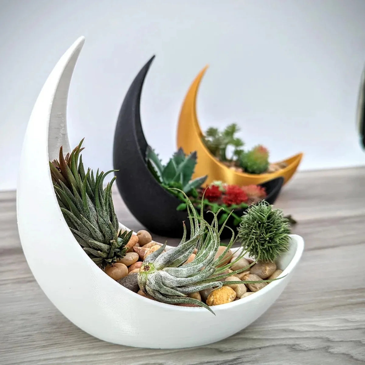 Crescent Flower Pot