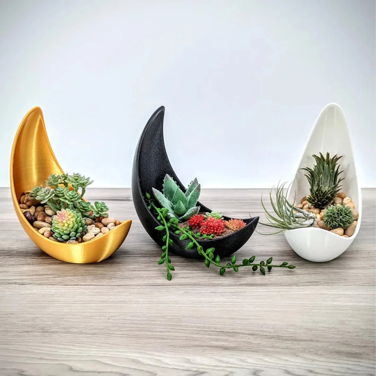 Crescent Flower Pot