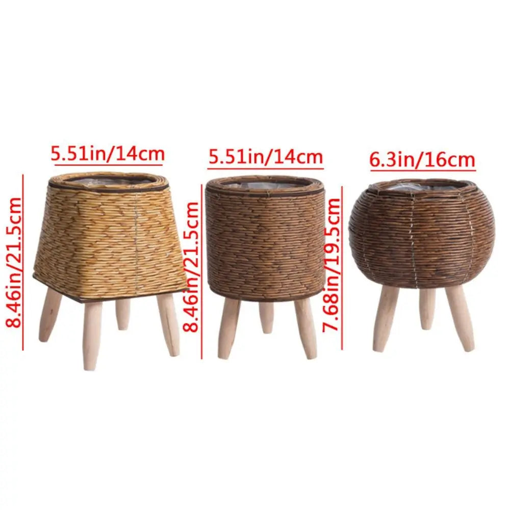 Rattan Woven Flower Pot