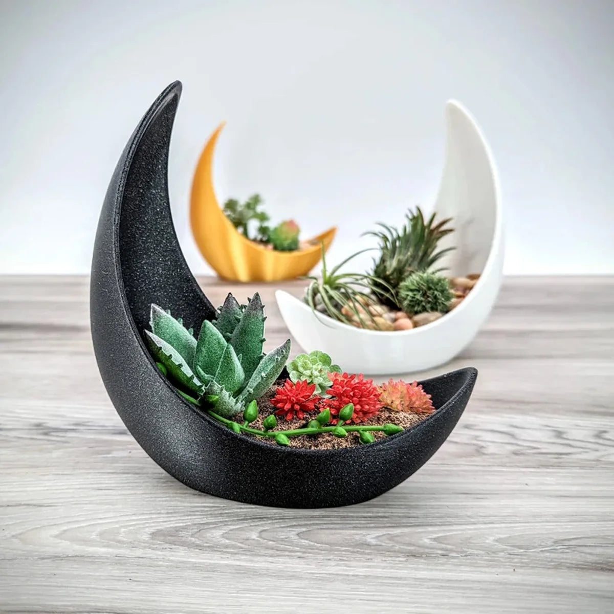 Crescent Flower Pot