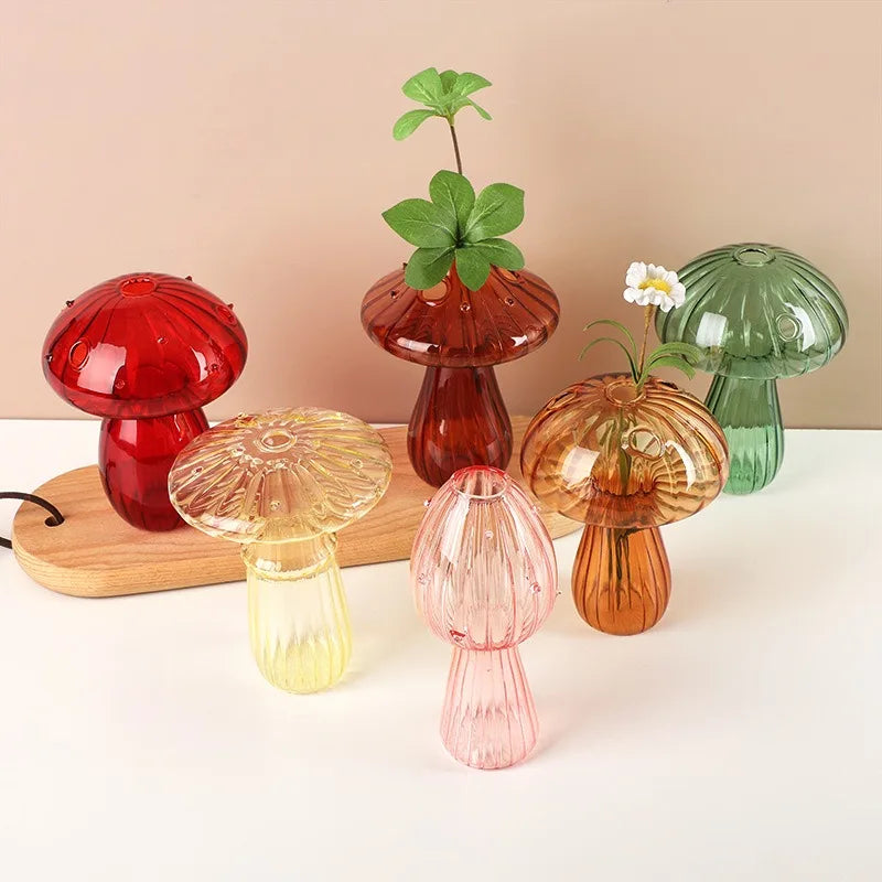 Jelly Mushroom Glass Vase