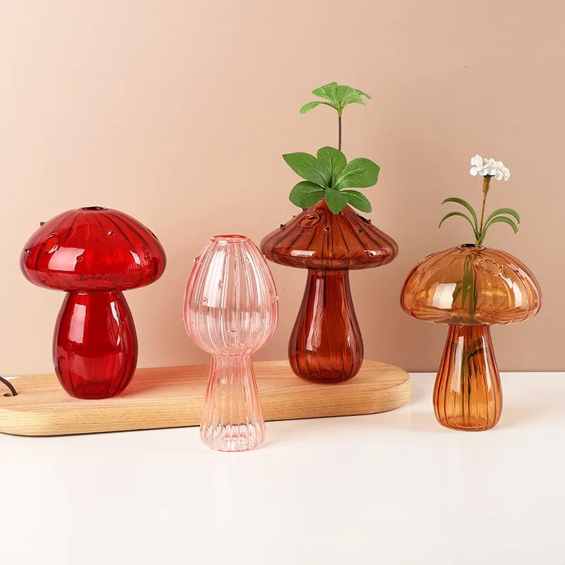 Jelly Mushroom Glass Vase