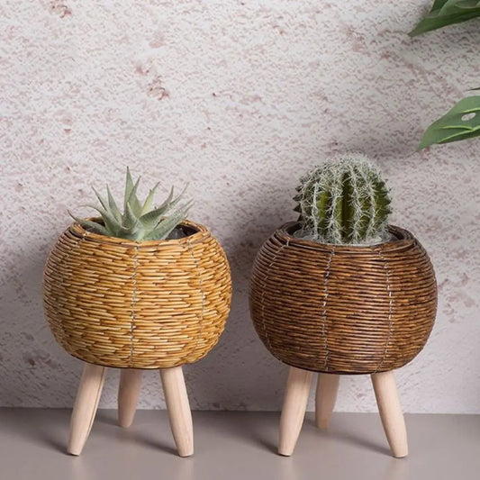 Rattan Woven Flower Pot