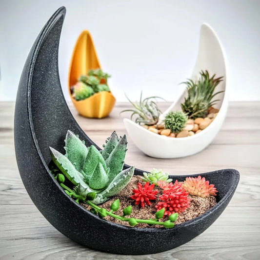 Crescent Flower Pot