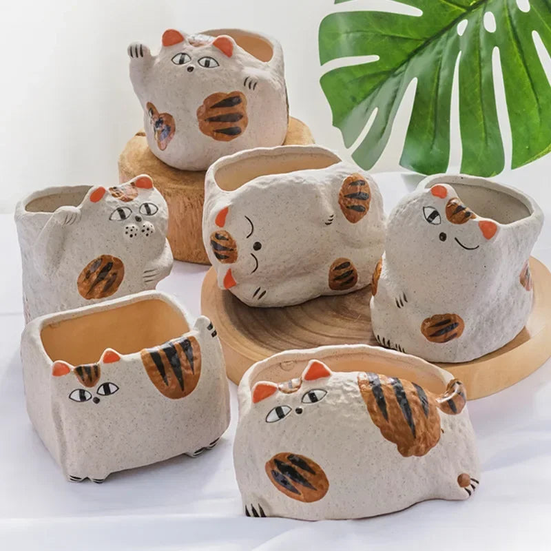 Lucky Cat Flower Pot